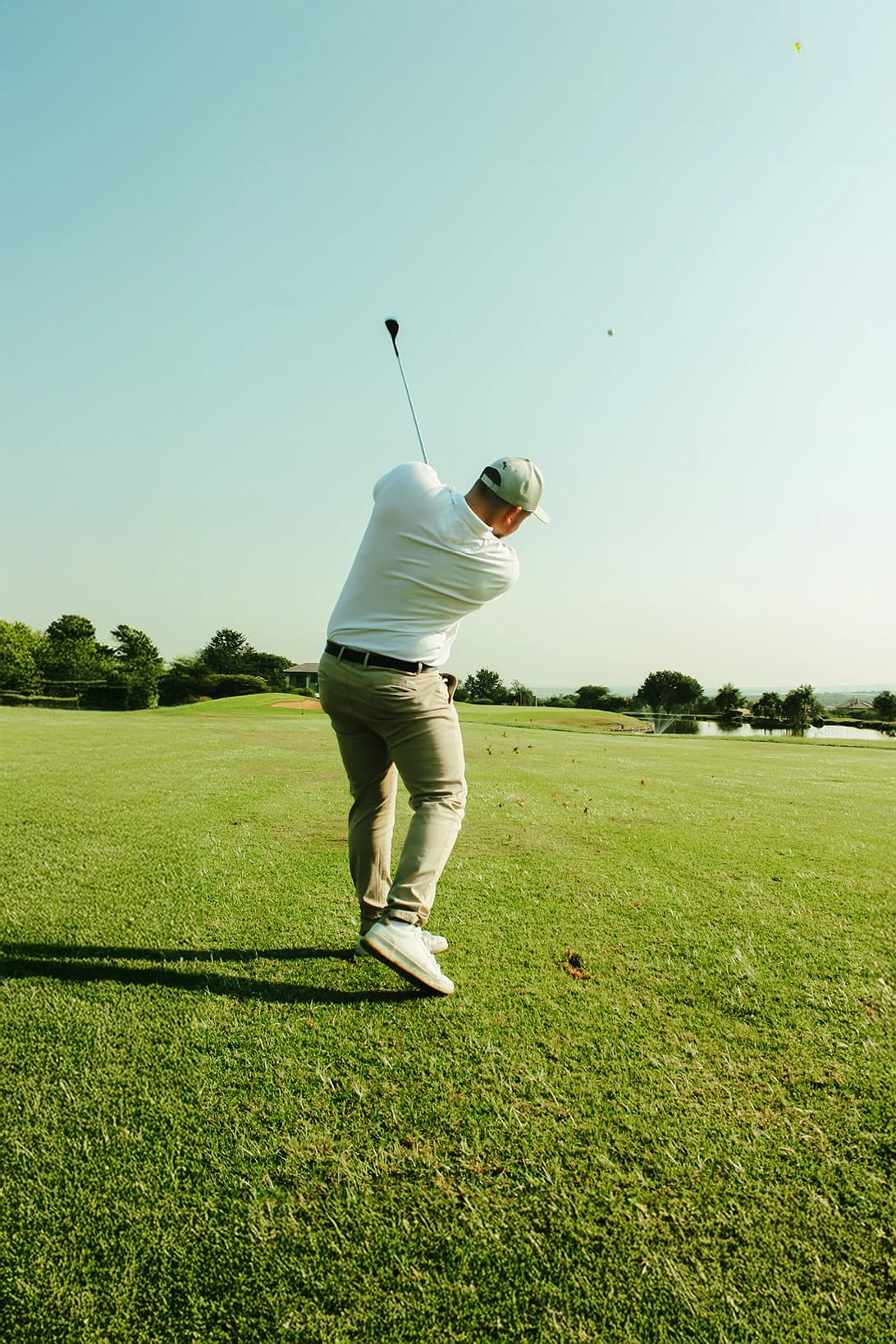 Golfer on the green