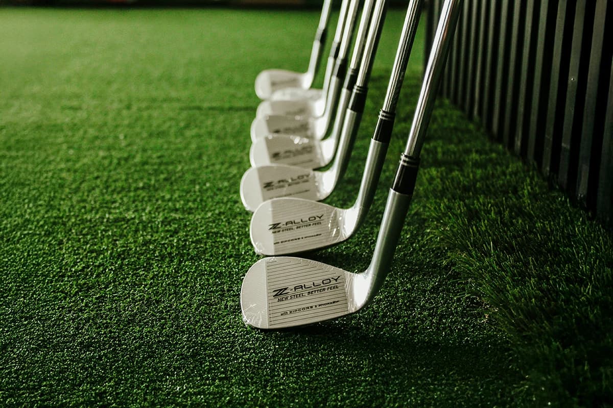 Clubs and equipment in the pro shop