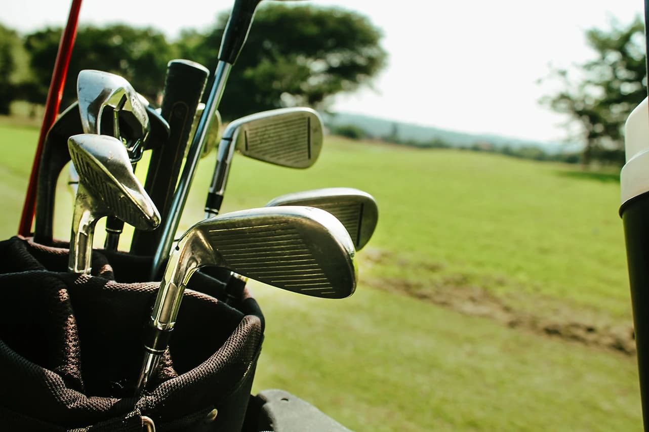 Clubs in the pro shop