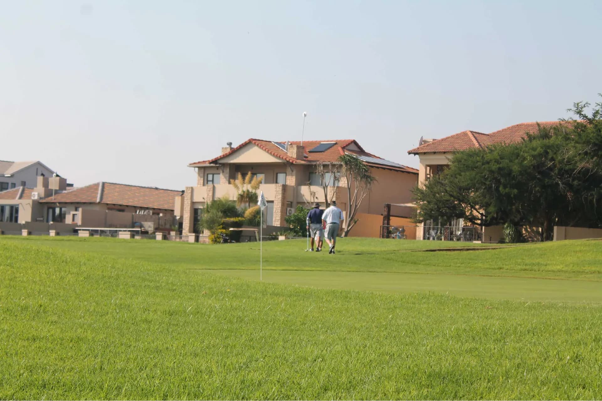 Estate homes beside the course
