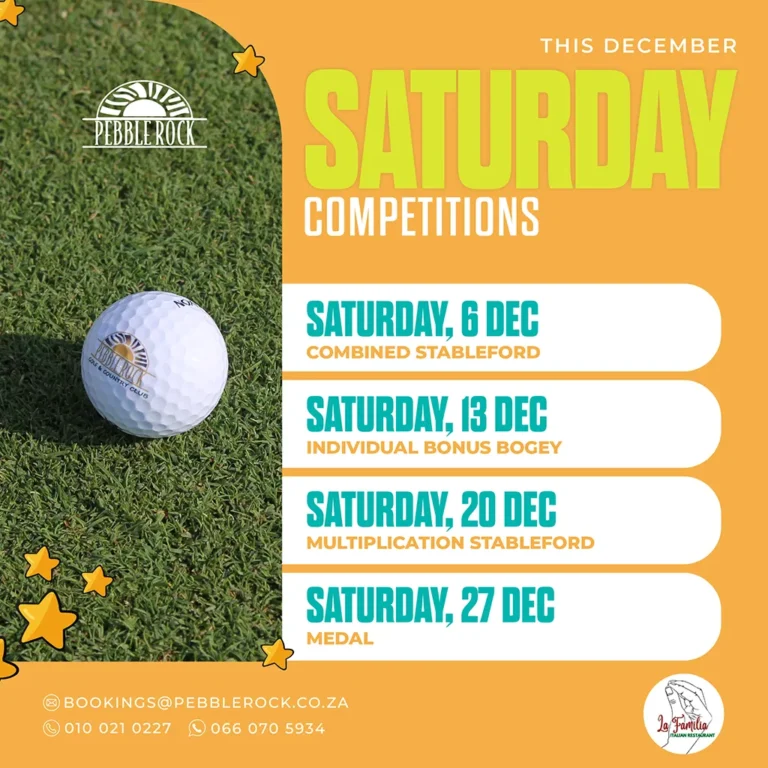 Pebble Rock_December_Saturday Comps